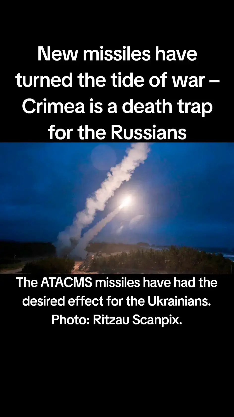 make life miserable for the occupying power in Crimea. The annexed peninsula of Crimea in southern Ukraine has become a death trap for the Russian forces, and according to a retired US top general, the Russians have 