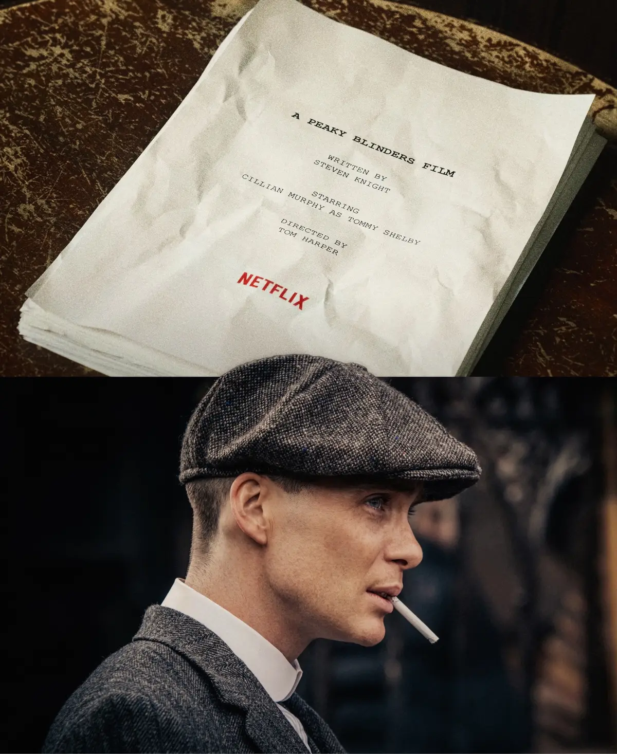 “It seems like Tommy Shelby wasn’t finished with me… It is very gratifying to be re-collaborating with Steven Knight and Tom Harper on the film version of Peaky Blinders. This is one for the fans.” #cillianmurphy #tommyshelby #peakyblinders 