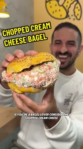 The Chopped Cream Cheese Bagel at Pantanos Doz Bagels is just… next level. Find them in Garden City & Garden City Park, Long Island! #Foodie #longisland #bagel #thegrubfather #sandwich #gardencity 