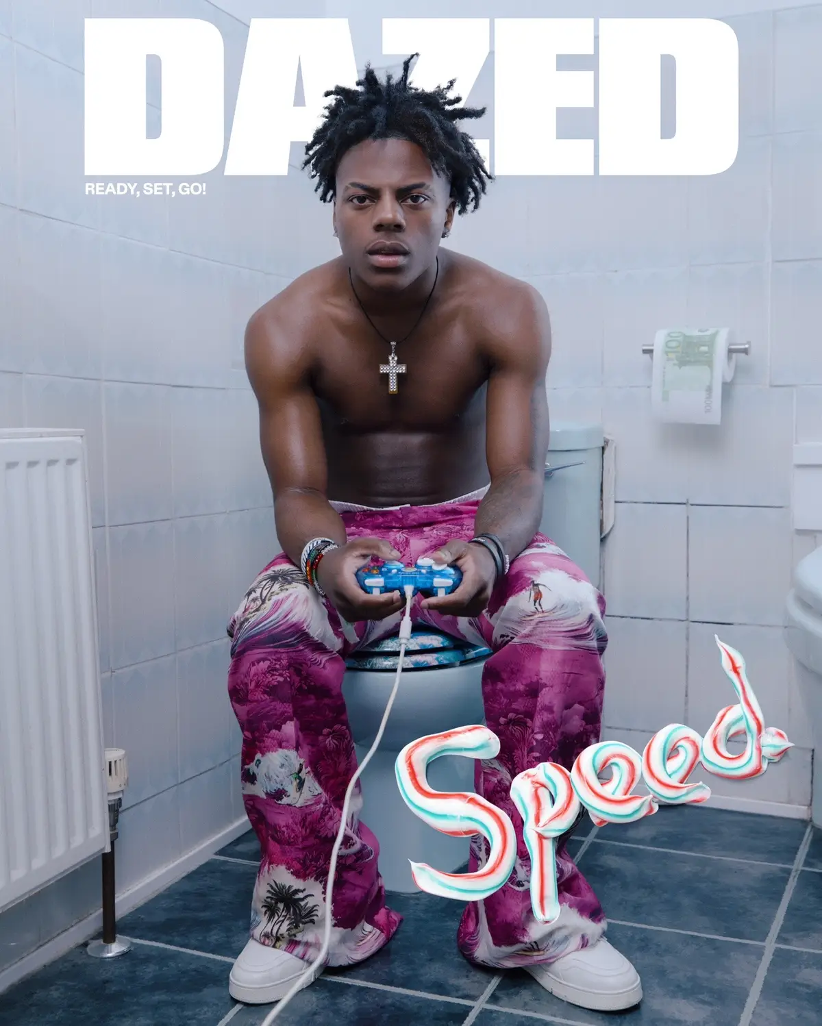For today’s young stars of the screen, the line between public and private is fast disappearing. Darren Watkins is one: as controversial streamer @IShowSpeed, the Ohioan teen shares an estimated 70% of his life with his millions of fans. But how does it feel to grow up online in today’s 24/7 streaming culture? “When I’m live, I’m just... live. Boom. It feels amazing. That’s why I love to be a streamer. It kicks something in my body,” IShowSpeed shares. Tap the link in bio to explore more of the star’s cover story for #TheReadySetGoIssue 🔗 #Dazed #IShowSpeed 