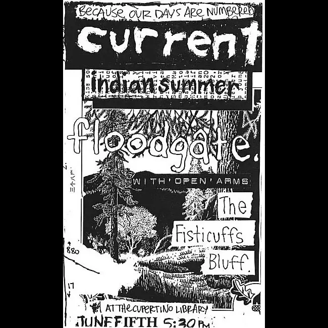 30 years ago today, Current and Indian Summer were booked by Numero co-founder Ken Shipley at the Cupertino Library. Both bands split before the end of summer '94, but their split 7