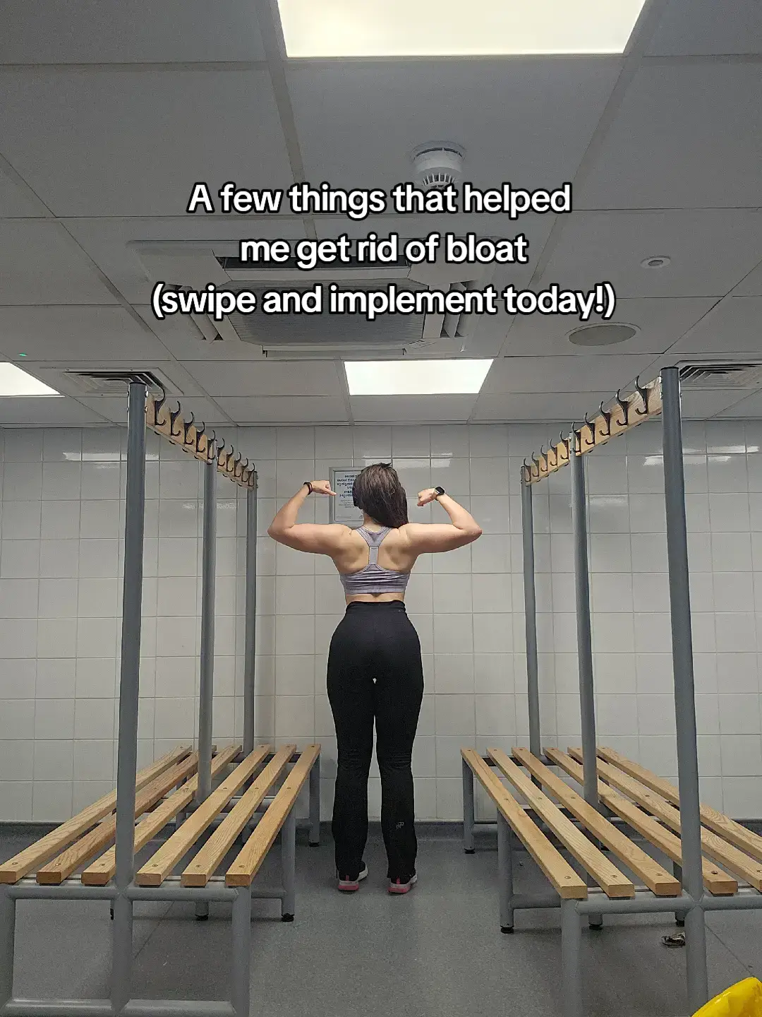 Now these might work better for some than others but: 1. I used to always wake up bloated when I had my last meal a couple of hours before bed and also had many carbs...I go for volume if I am hungry and bulk it up with veggies. 2. Fake sugars are not good for you. I saw someone doing a video on something called fluffy yogurt and that is a safe way to destroy your stomach. think health as well, not only taste! 3. walking is amazing, I am trying, if I can, to get 10-12k steps in every day, and to alway walk after each meal where possible...helps with digestion and bloating  #bloatingtips #bloated #bloat #gymgirl #lowcarb #10ksteps 