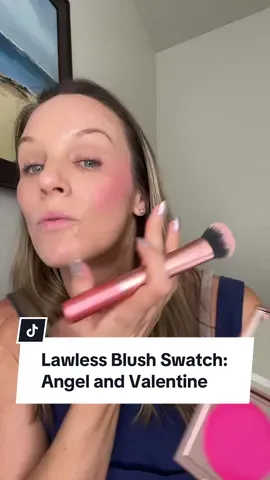 Swatch two more colors for you guys @LAWLESS Beauty pinch my cheeks, soft, blur cream blush in angel and valentine #lawlessbeauty #creamblush #blushswatch #blushtrend #blusher 