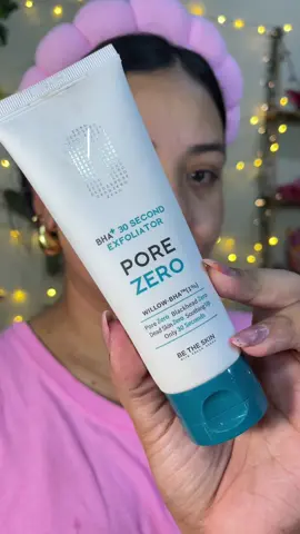 BE THE SKIN - BHA 30 Second Exfoliator Debes aplicar este exfoliante sobre la piel seca y masajear por 30 segundos, veras como tu piel se vuelve suave y luminosa después de retirarlo con agua. Un exfoliante físico no agresivo que elimina suavemente los residuos de la piel para un acabado suave.  🍒 Cuenta con ingredientes de origen botánico y seguros para la piel. 🍒 Contiene extracto de aloe vera para mantener la piel hidratada después de la exfoliación. #exfoliator #skincareroutine #skincareproducts  #betheskin #porezero #exfoliantefacial #pielgrasa 