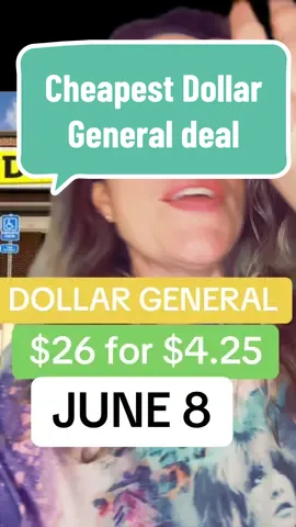 Hit that ❤️ Easy Dollar General deal to get $26 worth of products for $4.25 on Saturday, June 8 only. So much good stuff in this deal, but if you were looking for something else, I always post three deals a week for Dollar General.  #moneysavingideas #savingmoney #shopwithme #howtosavemoney #easycoupondeals #couponingdealsthisweek#DollarGeneral,Coupons, #5Off25 #DollarGeneralDeals #Dollargeneralsavings #DollarGeneralPennyList#EasyCouponDeals #couponingdealsthisweek