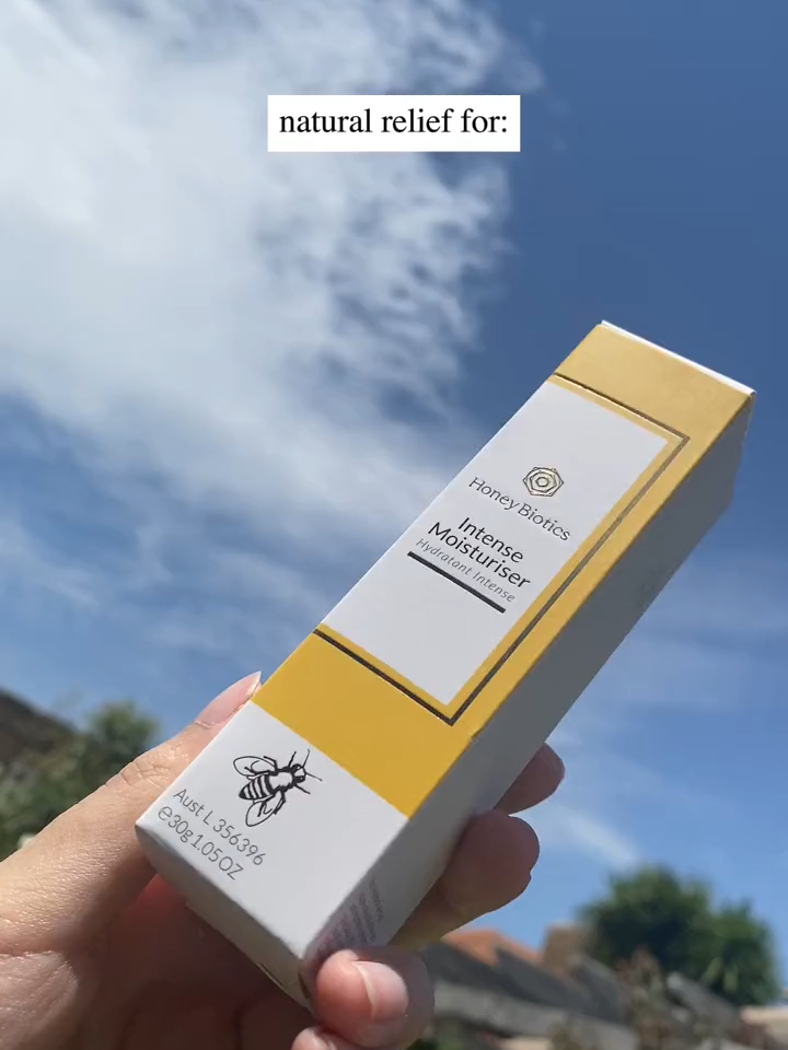 🟡 Not only is our Honey Biotics Intense Moisturiser our best selling product, it is also TGA APPROVED!!! It is a 100% natural effective alternative to steroid creams that is also safe for babies!! The moisturiser is a multi-purpose product commonly used to treat persistent skin conditions such as eczema, dermatitis and psoriasis. 🤯  Shop our Honey Biotics Intense Moisturiser now at honeybiotics.com 🐝   #honeybiotics #tgaapproved #intensemoisturiser #naturalskincare #organicskincare #crueltyfreebeauty #healthyskincare #skinbenefits #nourishingskincare