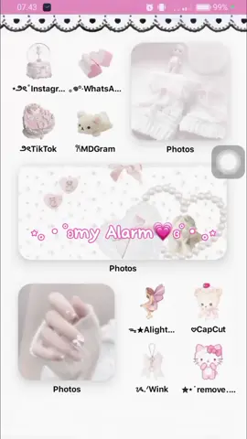 I love my alarm💗🎀 #pinkcore #alarm #fyp #aesthetic 