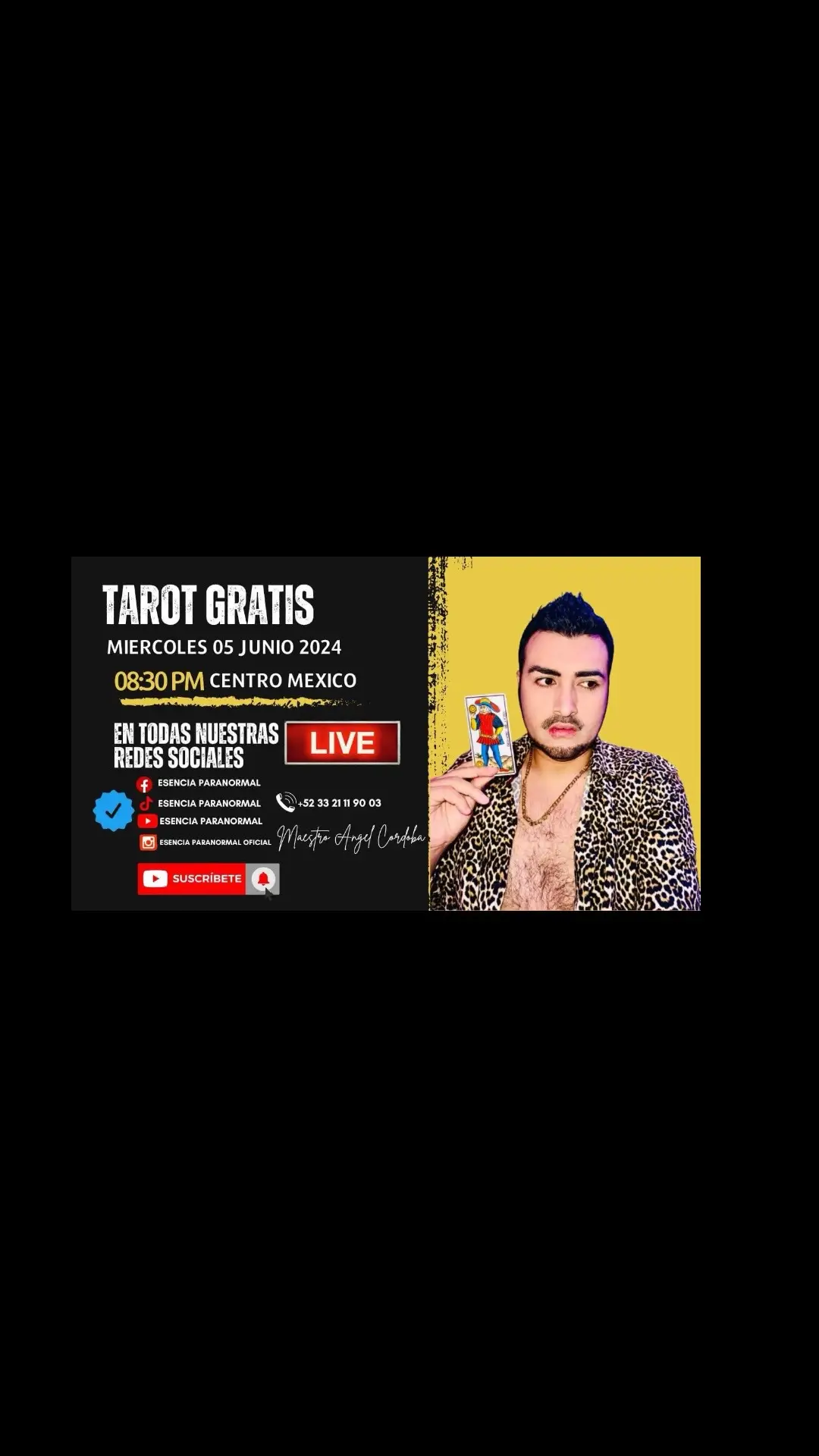 Hoy toca tarot en vivo Maestro Angel Cordoba 