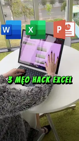 3 mẹo hack Excel  #excel #word #tinhoc #thuthuat #exceltips #xuhuong #trend #tinhocvanphong 