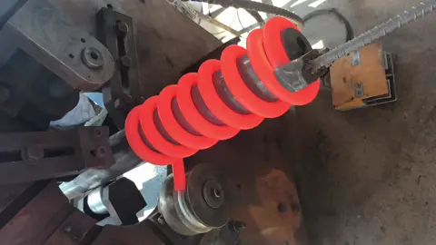 The manufacturing process of incredible super-large springs #spring #processing #manufacture #factory #machine 
