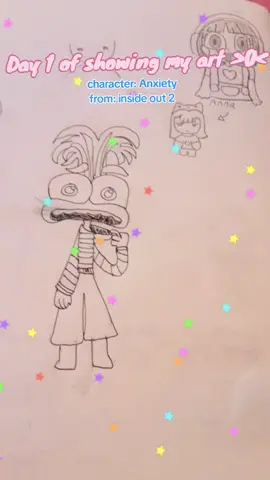 𝔻𝕒𝕪 𝟙 𝕠𝕗 𝕤𝕙𝕠𝕨𝕚𝕟𝕘 𝕞𝕪 𝕒𝕣𝕥!  #insideout2 #cute #art #anxiety 