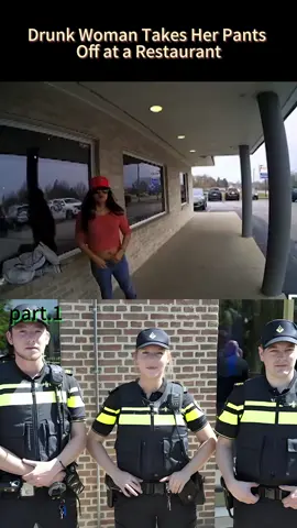 #Drunk Woman Takes Her Pants Off at a Restaurant