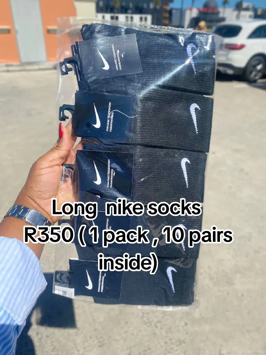 Long nike socks R350 ( 1 pack , 10 pairs inside) WhatsApp 066 588 3412 to place an order Delivery fee 60 using paxi Online store