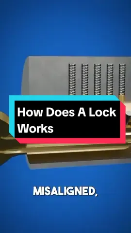How Does A Lock Works Explained With The Magic Of Animation  #animation #3danimation #knowledge #information #foryou #fyp #foryoupage 
