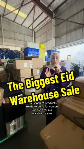 The ONLY place to be on Sunday 9th June 🤩🎉 Save and share! #fyp #foryou #foryoupage #eidparty #warehousesale 