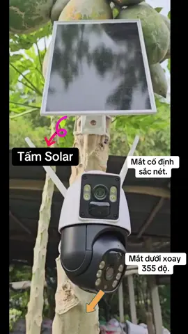 Camera hai mắt năng lượng mặt trời đã kèm sẵn tấm pin Solar. #camerayoosee #camerangoaitroi #thíchminhtue #minhtue #camera #solar #pinnangluongmattroi #nangluongmattroi #cameranangluongmattroi 