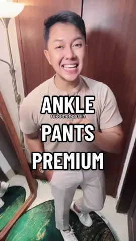Ganti chinos kalian dengan Ankle Pants #anklepants #celanaslimfitpria #celanapanjang #promoguncang66 #anklepantspria 