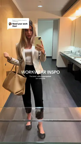 Replying to @Emily Howse I LOVE an office fit 🙈 #corporatefashion #london #workwear #outfitinspo 
