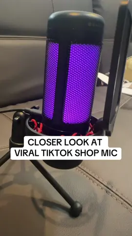 Heres a closer look at the VIRAL tiktok shop GAMING mic - Color changing - Easy brightness adjust - Easy mute button - Adjustment - And more! #mic #microphone #GamingSetup #GamingOnTikTok 