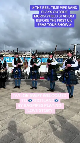🚨Taylor Swift has been welcomed to Scotland by bagpipe band playing Love Story. The pop superstar kicks off the UK leg of the Eras Tour in Edinburgh at Murrayfield Stadium tomorrow night.🚨 #erastour #eras #edinburgh #news #scottishnews #edinburghn1 #taylorswift #taylorswifterastour 