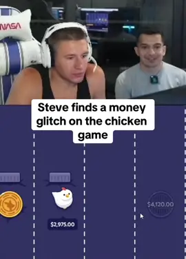 Steve finds a money glitch on the chicken game #stevewilldoit #kickstreaming Play now in Roobet