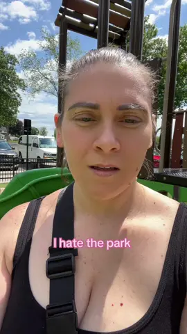 Anyone else? I still do it but i hate coming 🤣 #parkdays #momlife 