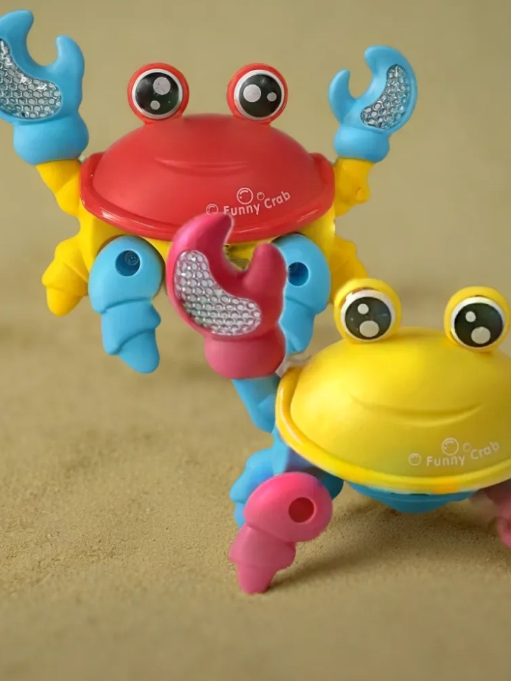 A melhor diversão interativa com o Brinquedo Caranguejo com Movimento, Luzes e Sons! Surpreenda as crianças com muita animação! 🦀🌟