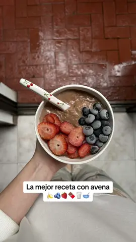 Yo antes no podia ver la avena y desde que empece a hacer esta receta LA AMO✨ #longervideos #recetas #recetasfaciles #desayunosaludable #ideasdedesayuno #avena #Foodie #recetasconavena 