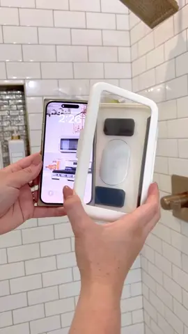 Binge your favorite show in the shower!👀 Set up this waterproof phone holder in the shower or by your tub so you can listen to music or watch movies 🍿 Comes with 3 adhesive holders so you could set them up in a few areas in your home.🤍 Mom tip: Great for watching the baby monitor when you need an everything shower 🚿  #everythingenvy #amazonfinds #amazonmusthaves #amazonfavorites #amazonfinds2023 #amazonmusthave #amazonfavorite #amazongadgets #founditonamazon #amazongadget #amazondeals #amazonhomefinds #amazonmusthaves #amazonfavorites #homegadgets #bathroomideas #homehacks #bathroomorganization #amazonhome #parenthacks #homegadget #renterfriendly #organizedbathroom #bathroomstorage #bathroominspo 