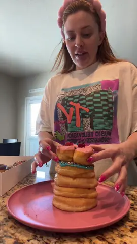 I love when my kids are home from school! 🙄 #donutsandwich #donuts #summerfun #fyp 