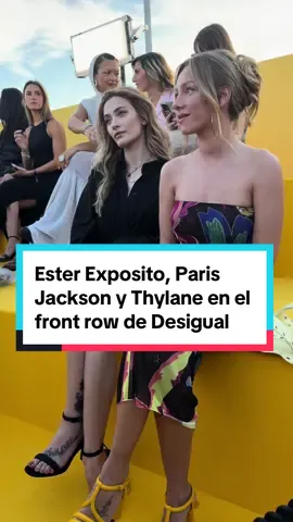 @Ester , Paris Jackson y Thylane Lena Rose protagonistas del ‘front row’ de @Desigual #DESIGUAL #DesigualFashionShow #DesigualCommunity 
