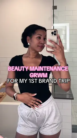Let the getting ready Olympics begin 😂👇🏾 The amount of prep I do as a girl is crazy, but I love it 😂  Ever since I got a keratin treatment in March, I’ve been flat ironing my hair every 3 weeks and I absolutely love it 😍 I decided to go back to my hair stylist and get a silk press which came out bomb 💥 If you’ve been thinking about getting a keratin treatment 10/10 highly recommend 🙌🏾 Full detailed video on the process on my hair YouTube channel 💕 I also turned back into an acrylic nail girlie earlier this year, after wearing press ons for the last few years. I got French tips for the first time in life when I got my last set and now im obsessed 😍😂 so I had to get it again.  Also, do you prefer to get your nails and toes done at the same time or one at a time 🤔 Let me know in the comments 👇🏾 I went home and packed for 2 trips back to back 😩  FOLLOW ME to see where I went 💙 Hair @tinaredd_salonstudio  Nails & Toes @glossnail.bar  #grwm #beautymaintenance #BeautyTok #girlythings #foryou 