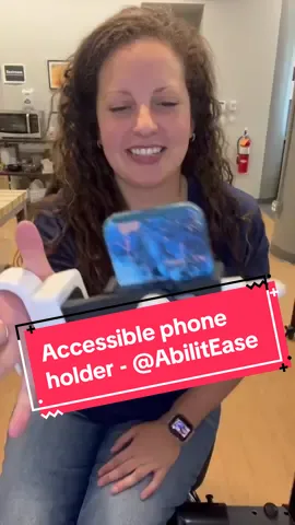 Our friend Mark from @Abilitease, Inc. is back at it with some AMAZING devices! This #accessible phone holder is incredible! What do you think? #3Dprinting #AssistiveTechnology #disability #accessibility #AssistiveTech #spinalcordinjury 