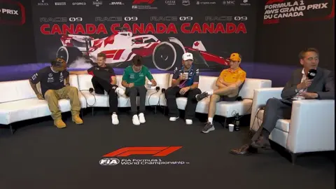 The pre race #f1pressconference #canadiangp with #oscarpiastri #pierregasly #lancestroll #nicohulkenberg #lewishamillton #sergioperez part 1/2 