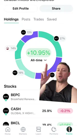 Dividend Portfolio Reveal with full positions and weightings revealed.  Check out my full account on the @blossom@Blossom | Stocks & Investing app. Link in bio