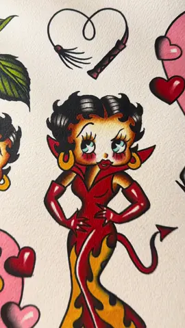 I have availability checkout my IG 💘💋🍒 #fyp#tattooartist#art#bettyboop#foryoupage#fypシ゚viral#artistsoftiktok#goldenacrylics#tattooflash#flashtattoo#ladytattooer#femaletattooartist  