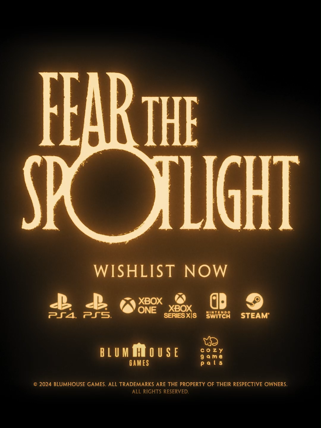 Thrilled to reveal the first game coming from Blumhouse Games later this year - Fear the Spotlight - developed by @cozygamepals  Full trailer on YouTube. Wishlist now on Steam @blumhouseofficial #indiegames #horrorgames #summergamefest