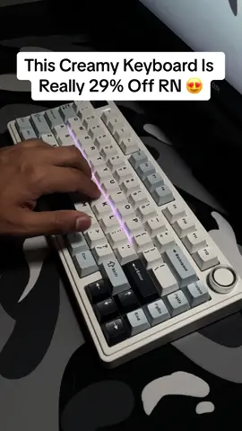 Creamy Keyboard 😍 #keyboardasmr #keyboard #gamingkeyboard #creamy #creamykeyboard #keyboards #tiktokshop #tiktokshopsummersale #viraltiktokshop #tiktokshopsale 