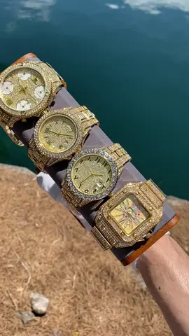 Gold Standard These Iced Out Watches Make Every Outfit Pop! Treat yourself to a little luxury! 💦 www.iceypyramid.com 💎  #icedoutjewelry #goldwatches #TikTokMadeMeBuyIt #watches 