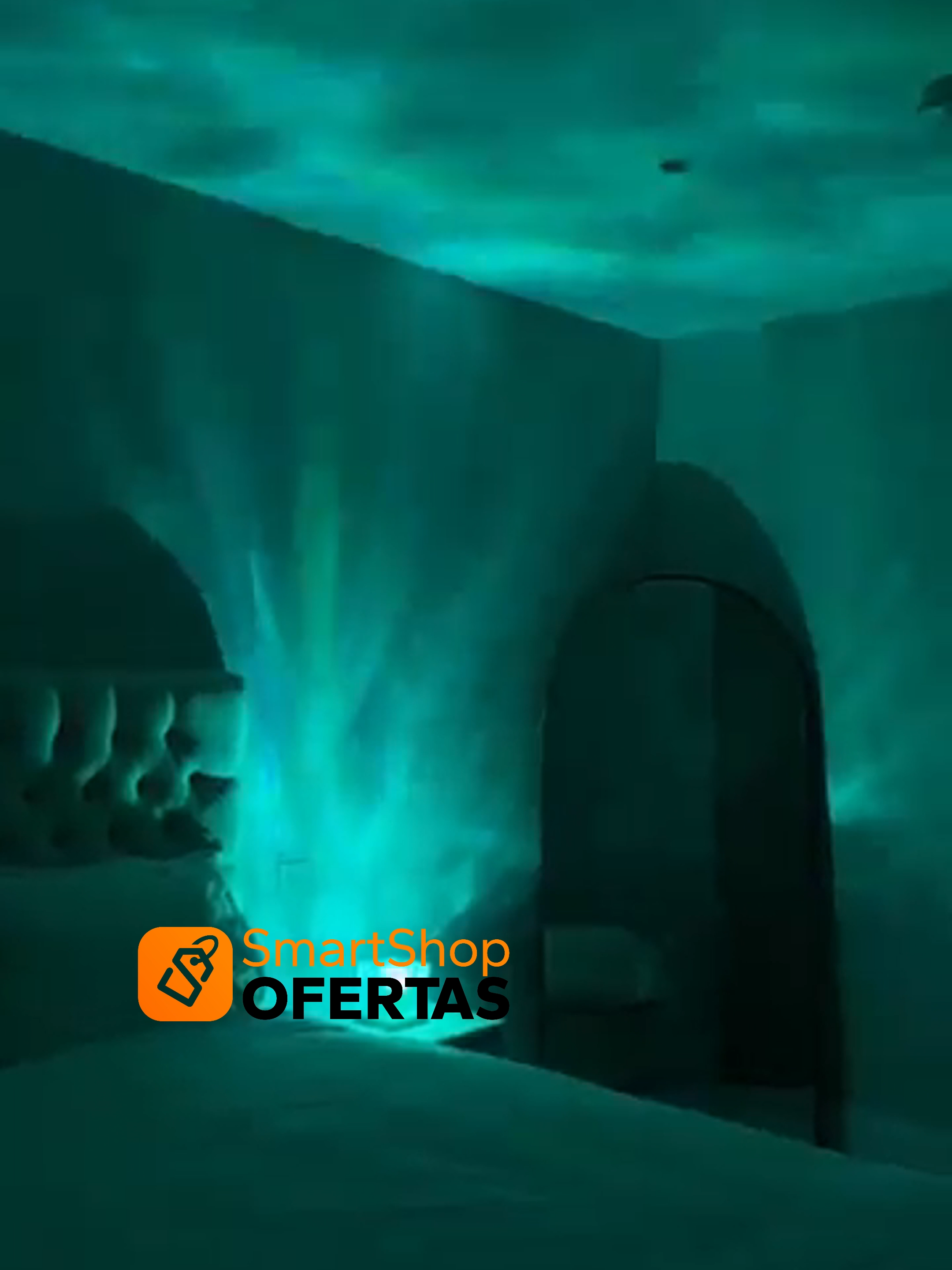 🌊Decore sua casa com Elegância e Exclusividade com a Smarts Ocean Lamp! Lâmpada que remete luz com efeitos da ONDA DO MAR! #decoracao #casa #quarto