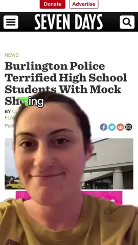 #greenscreen Go look up the article if you want to know more but on what planet would students be okay with this??? The school district told police their students would be fine but theyd inform them anyways, as if it was a courtesy to let MINORS AND THEIR FAMILIES know theyd be involved in a realistic active scenario. But then didnt actually provide an opportunity for informed consent. I really hope people see this post because this is ridiculous #fyp #trending #bluelivesdontexisit #police #policeoftiktok #burlington #burlingtonvt #vermont #burlingtonpolice #highschool #pewpewpew 