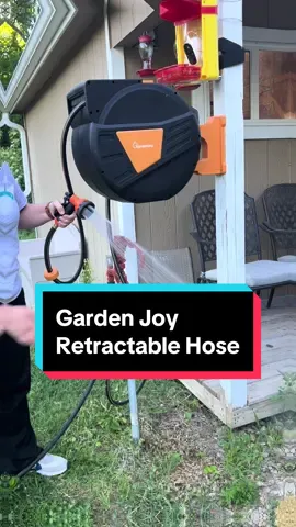 Got a new garden gadget today! #gardengadgets #retractablehose #gardenhose  #tiktokmademebuyit #tiktokshop #gardenjoy #garden 