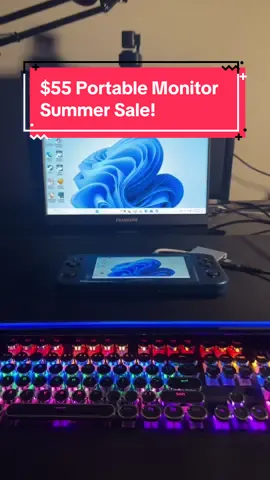 Absolutely insane deal on this portable monitor Has a built in mini hdmi port so you can connect your video game consoles #premiumproducts #discountfinds #productreviewswithme #techreviews #gadgetsforyou 