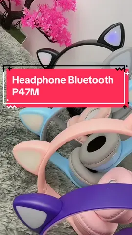 Headphone Bluetooth Anak Kuping Kucing #headphonebluetooth #headphonemurah #fyp 