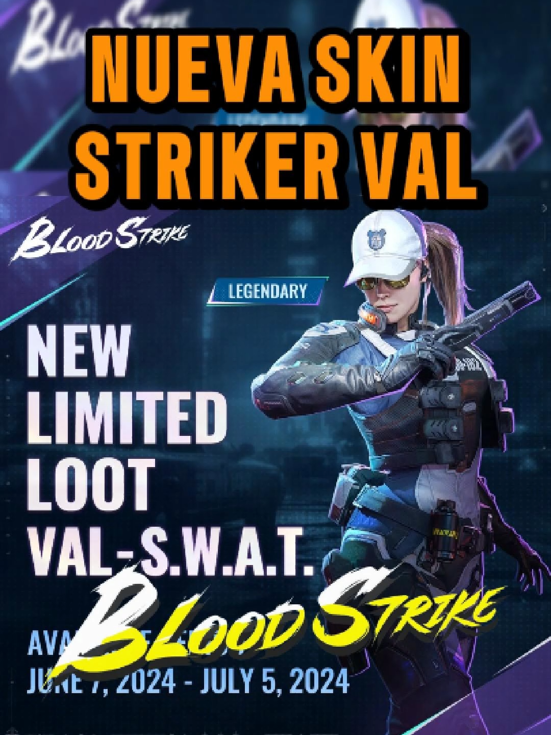 NUEVA SKIN STRIKER VAL EN BLOOD STRIKE❗❗ @bloodstrikeofficial @gonzclarck08 @jtk2804 @.ifxzy_ #bloodstrike #bloodstrikeclips #projectbloodstrike #bloodstrikecc #bloodstrikelatam #bloodstrikemobile #competitivegaming #LBP #fyb #fybシ