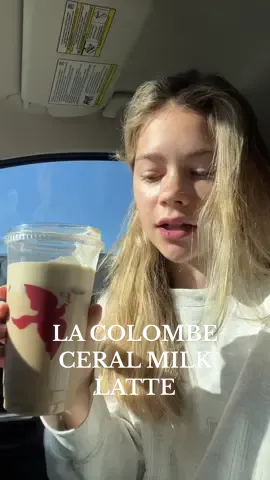 I literally just woke up in this but i think its fire 😚 #lacolombe #lacolombecoffee #cerealmilklatte 