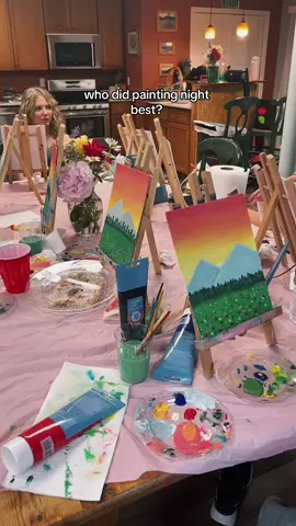 tell us who wins 🔥🔥🔥 #painting #girlfriends #competition #art #friends 