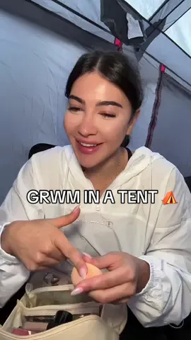 Camping is soooo fun…. 🙂 #camping #camplife #grwm #tent #yosemite #foryou #fyp #makeup #getreadywithme #relatable #Hiking 