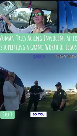 Woman Tries Acting Innocent After Shoplifting a Grand Worth of Legos