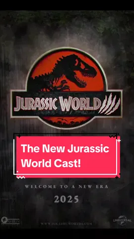 The cast of the new #jurassicworld movie! #fyp #foryou #foryoupage #fypシ゚viral #LearnOnTikTok #EduTok #scary #new #movie #dinosaur #dinosaurs #jurassicpark #casting 